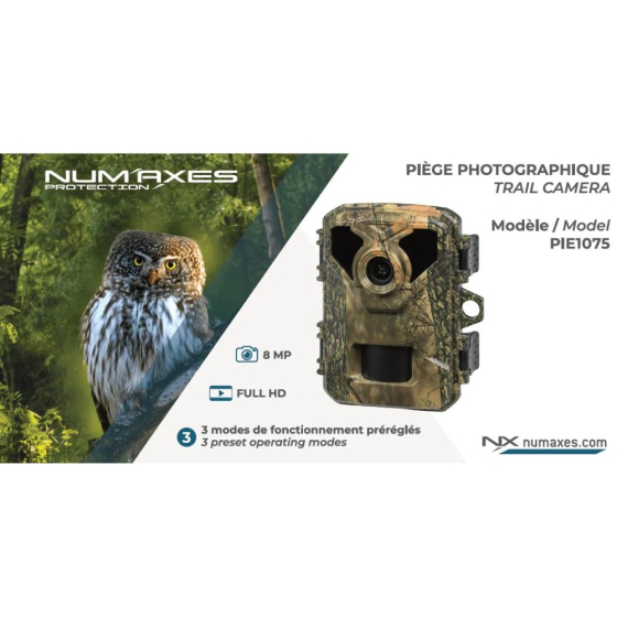 Pack 1 piège photographique PIE1075 + 4 piles AA + 1 carte mémoire 32 GB