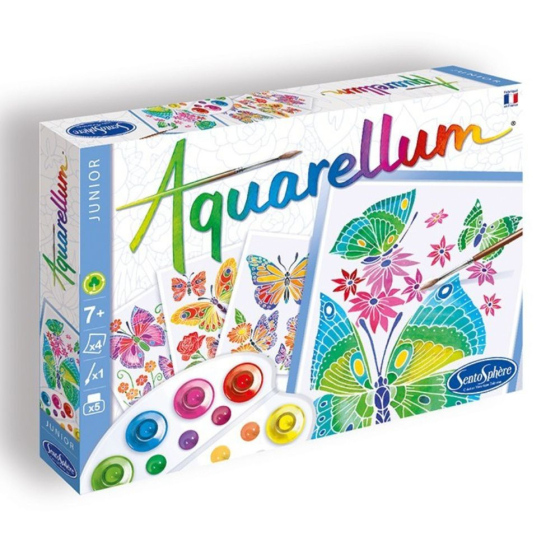 Aquarellum junior : papillons et feurs