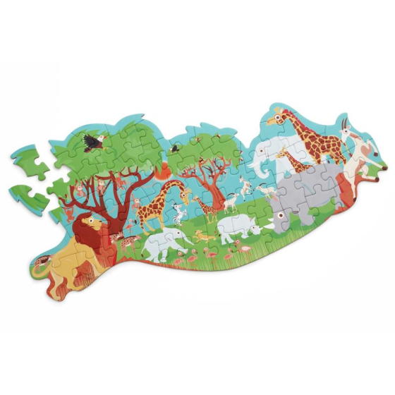 Contour puzzle safari