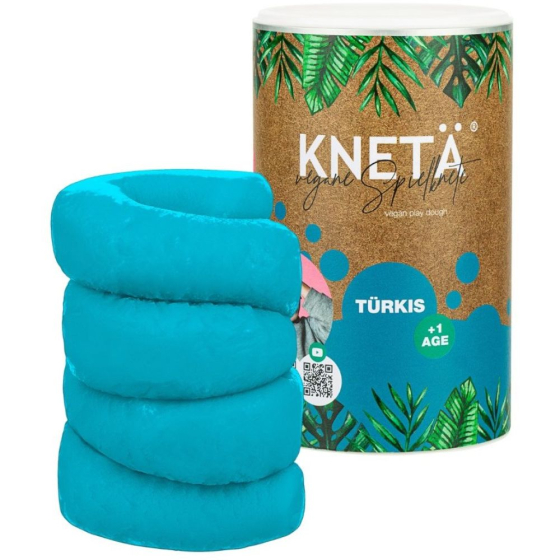 Pâte à modeler végétalienne : pot XXL bleu turquoise