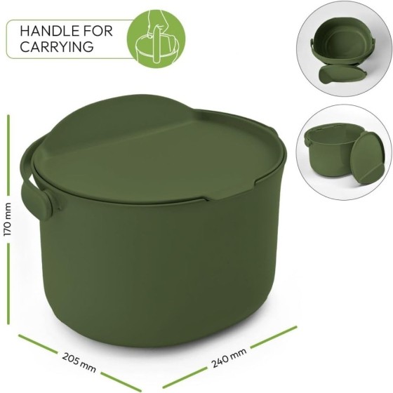 Composteur de cuisine Organko – 3,3 L – Olive