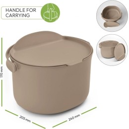 Composteur de cuisine Organko – 3,3 L – Cappuccino