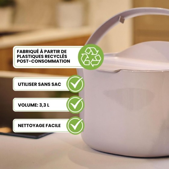 Composteur de cuisine Organko – 3,3 L – Cappuccino