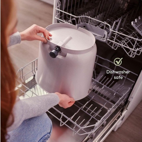 Composteur Bokashi Essential – 15,3 L – Gris clair – Activateur inclus