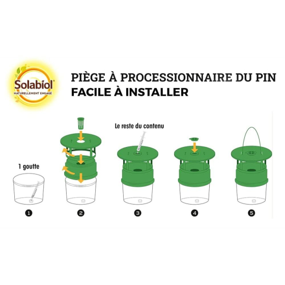 Piège à processionnaire du pin, phéromones incluses