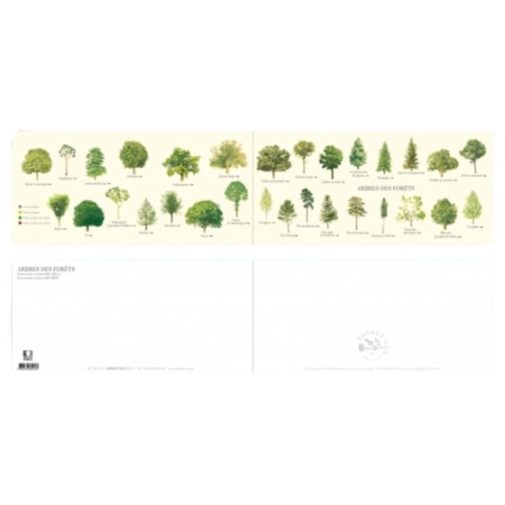 Arbres des forêts - Carte double