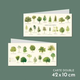 Arbres des forêts - Carte double