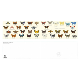Papillons de France - Carte double