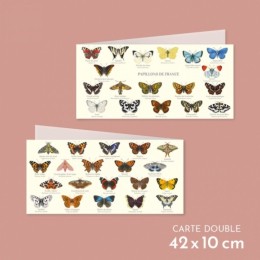 Papillons de France - Carte double