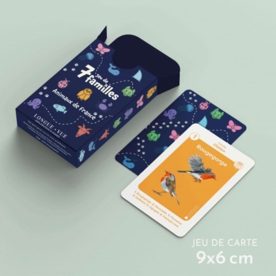 Animaux de France - Jeu de cartes 7 familles