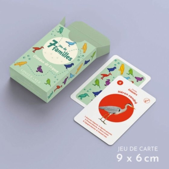 Oiseaux de France - Jeu de cartes 7 familles
