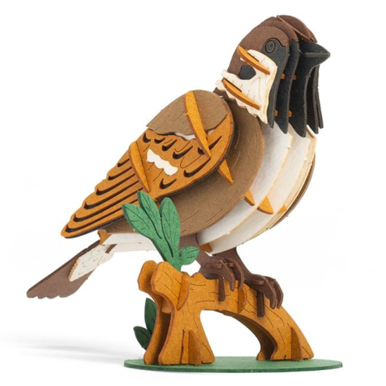 Puzzle 3D Moineau