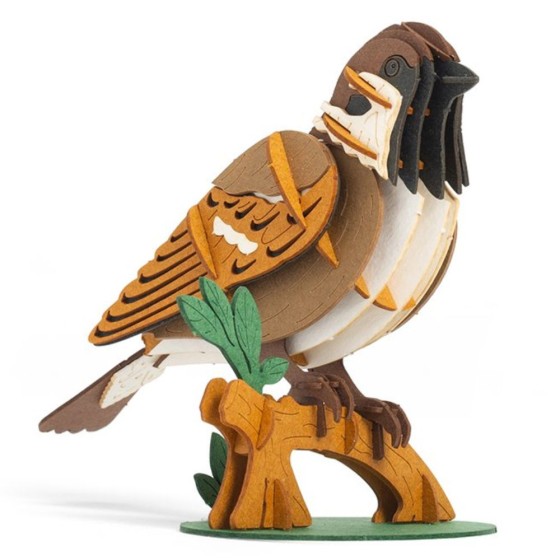 Puzzle 3D Moineau
