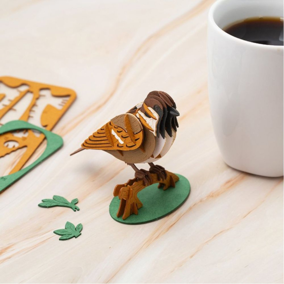 Puzzle 3D Moineau