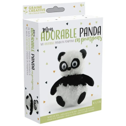 Kit Pompons - Panda