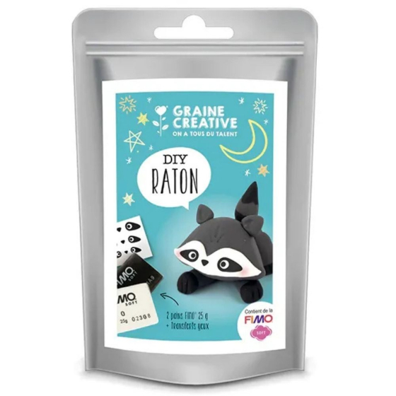 Kit DIY Fimo - Raton Laveur