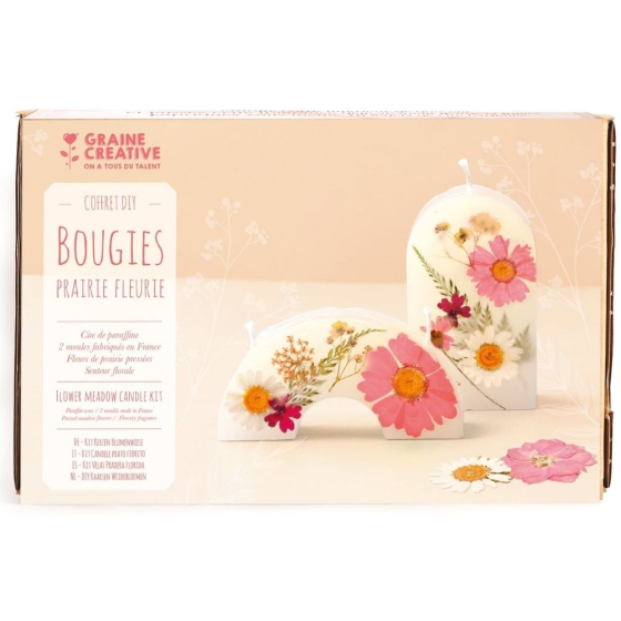 Coffret DIY - 2 Bougies Prairie Fleurie