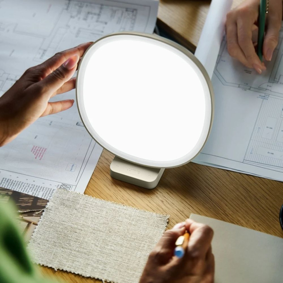 Lampe de luminothérapie Lumie Dash, coloris blanc-Pistache