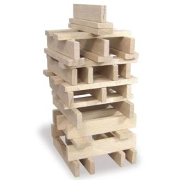 Batibloc : 100 planchettes en bois massif