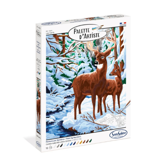 Palette d'artiste : Les cerfs