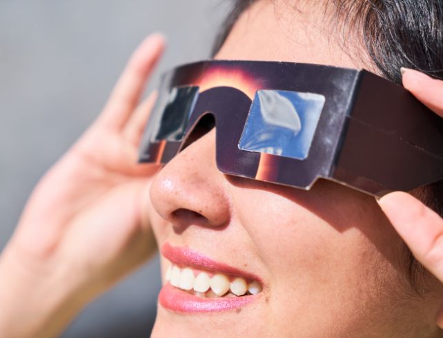 Lunette observation eclipse